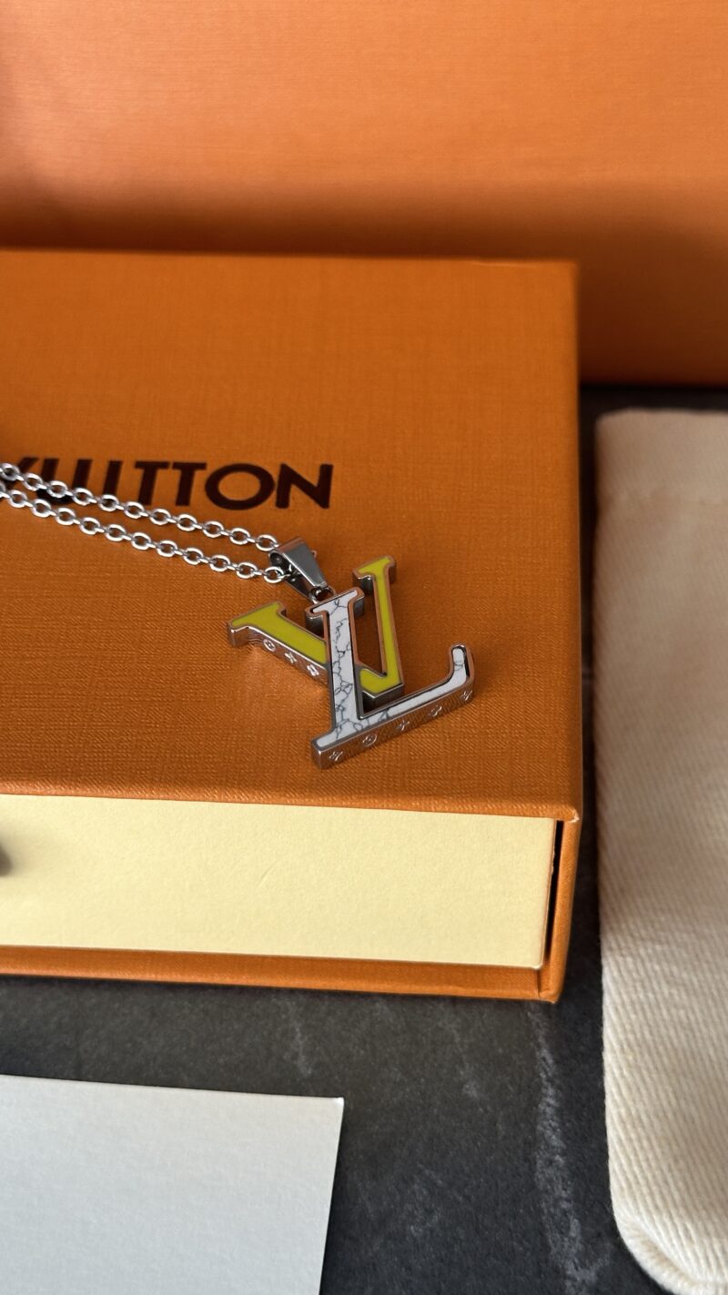 COLLAR LV MÁRMOL/AMARILLO