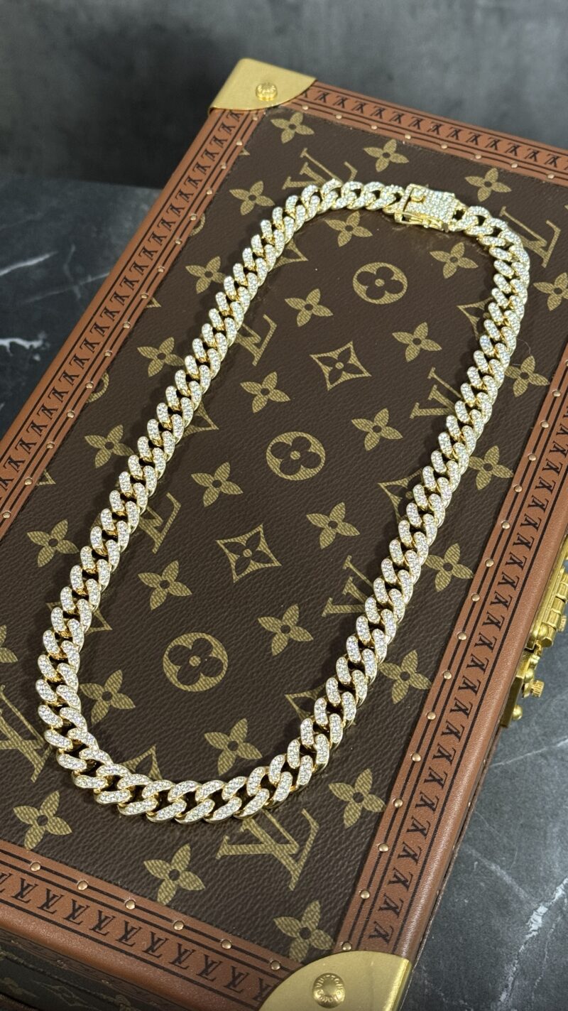 CADENA DIAMANTES ORO 50 CM