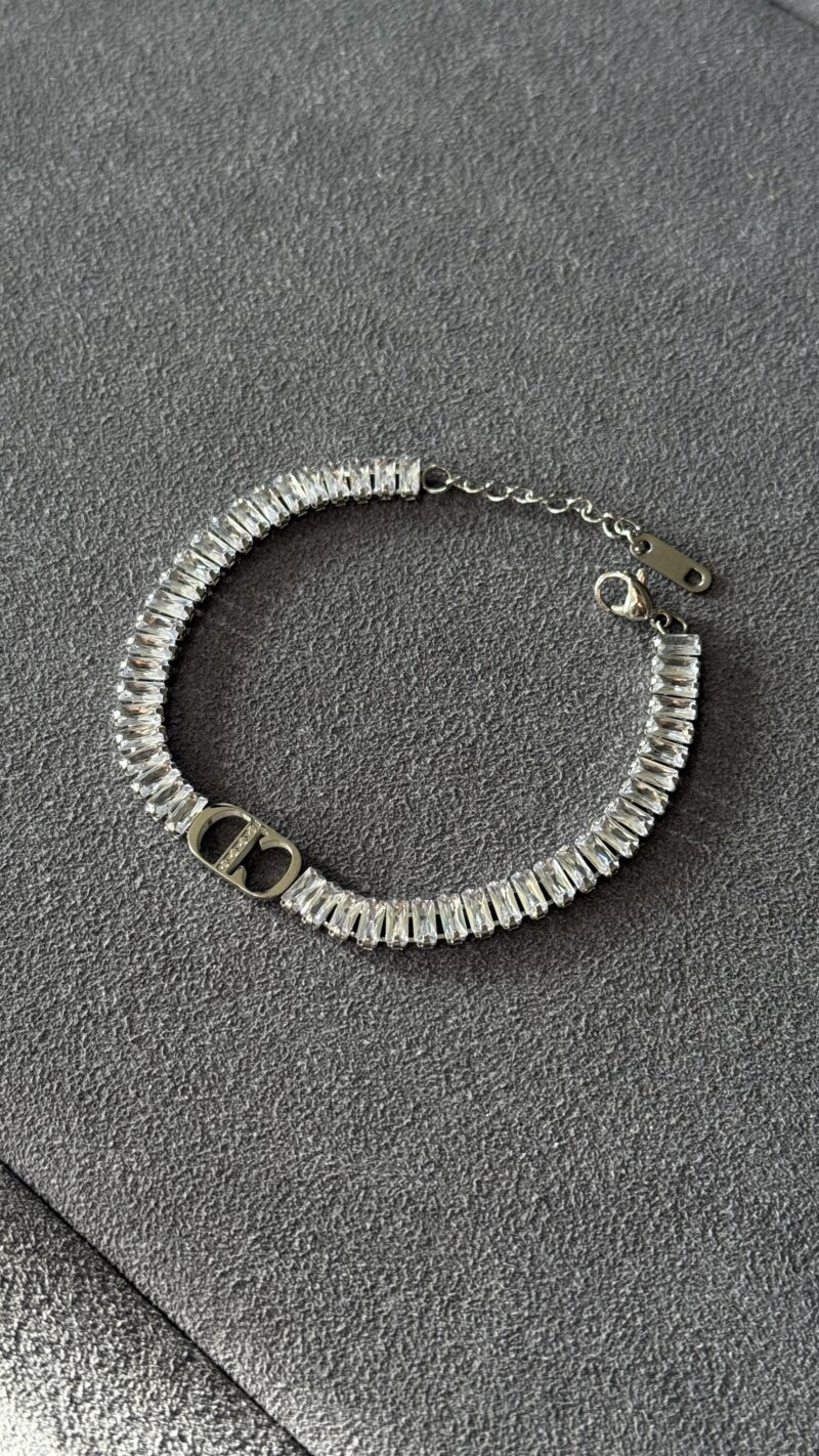 PULSERA CD PLATA / BRILLANTES