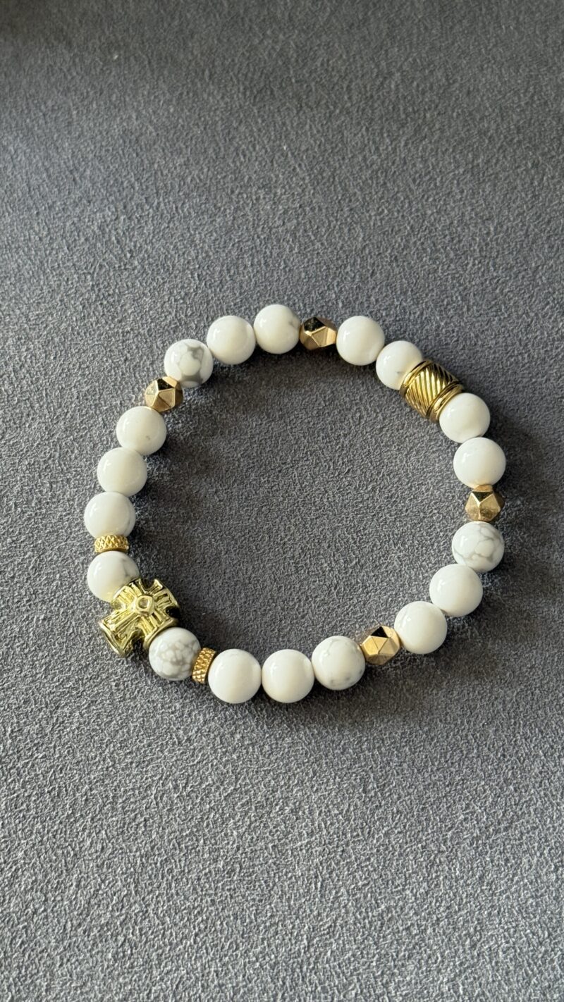 PULSERA MÁRMOL / CRUZ
