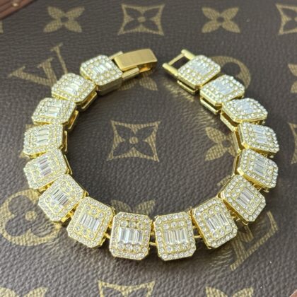 PULSERA DIAMANTES ORO