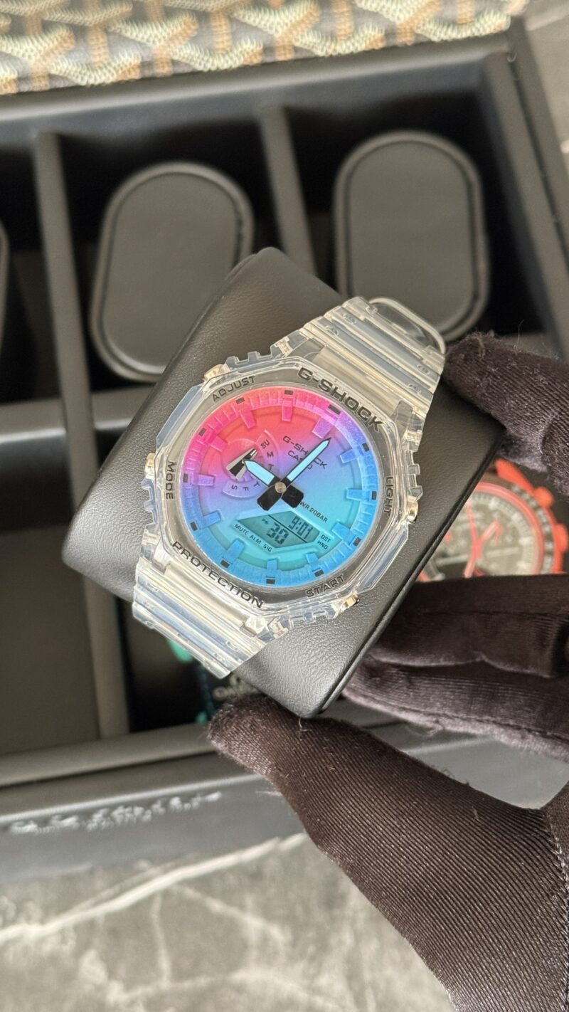 G-SHCK RAINBOW TRANSPARENTE