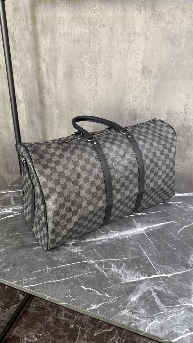LV NEGRA CUADROS MALETA