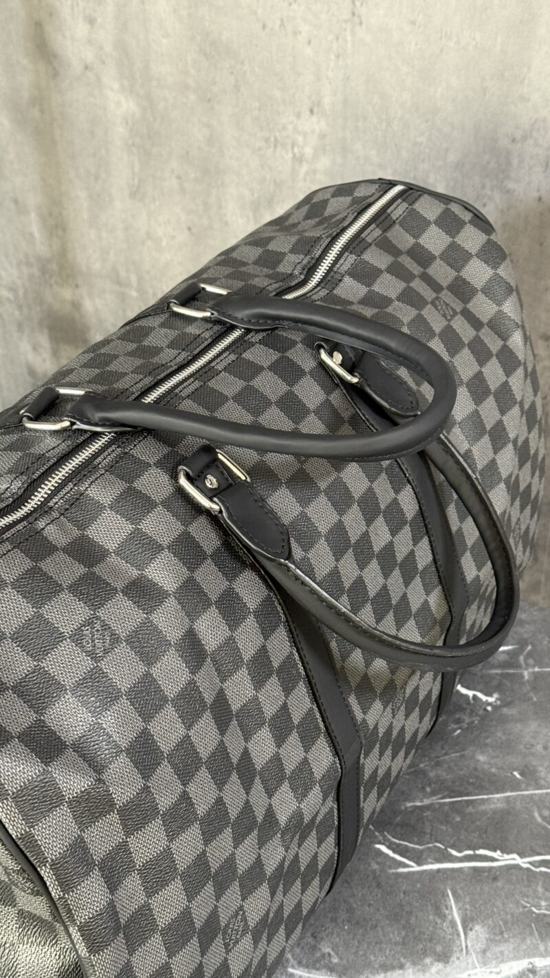 LV NEGRA CUADROS MALETA - Imagen 2