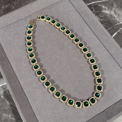 CADENA ORO / ESMERALDA BRILLANTE