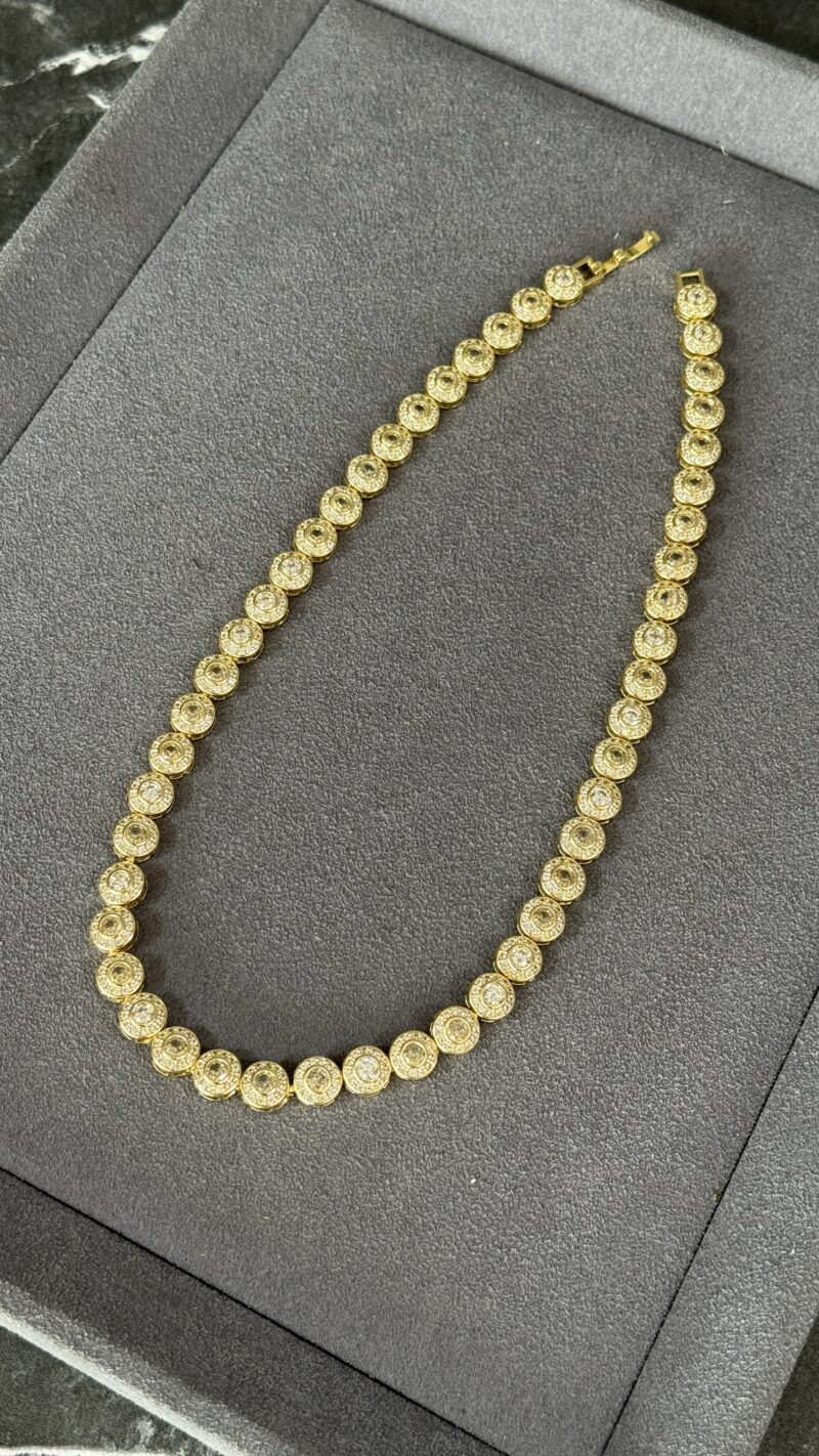 CADENA BRILLANTES ORO