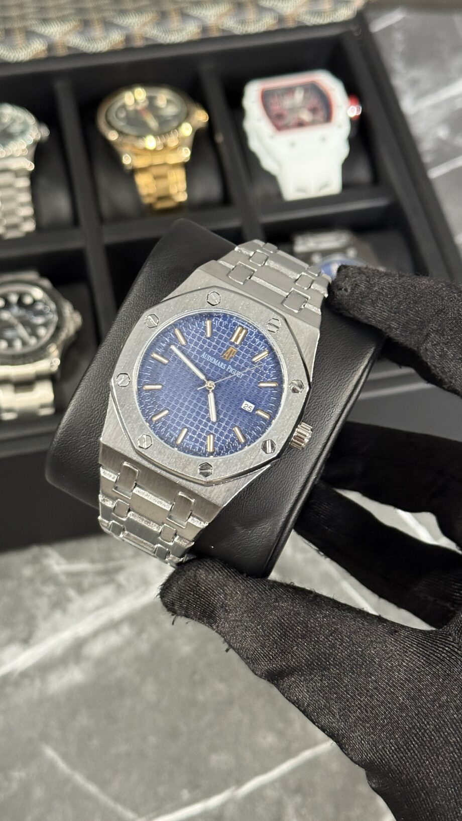 AP PLATA / AZUL . ESF ORO