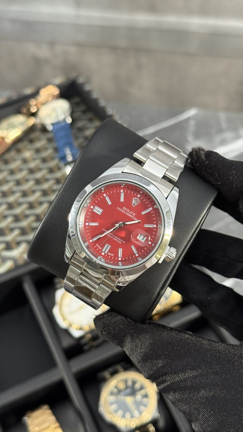 RLX OYS PLATA / ROJO