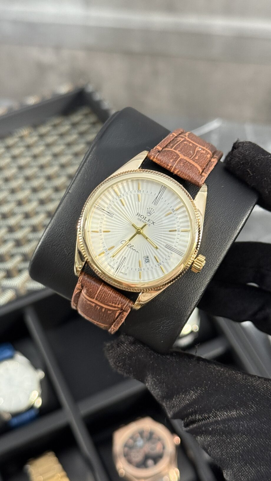 RLX ORO / MARRÓN PIEL