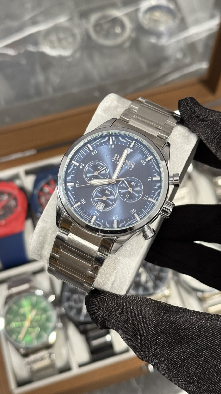 BOSSS CLASIC PLATA / AZUL