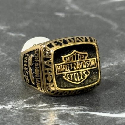 Anillo harley-davidson oro
