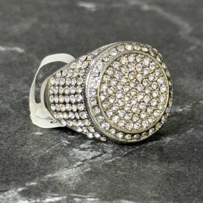 Anillo diamantes full plata