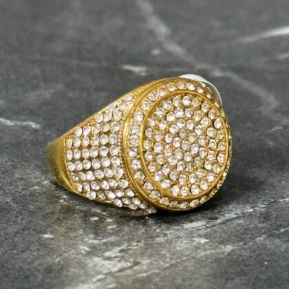 Anillo diamantes full oro