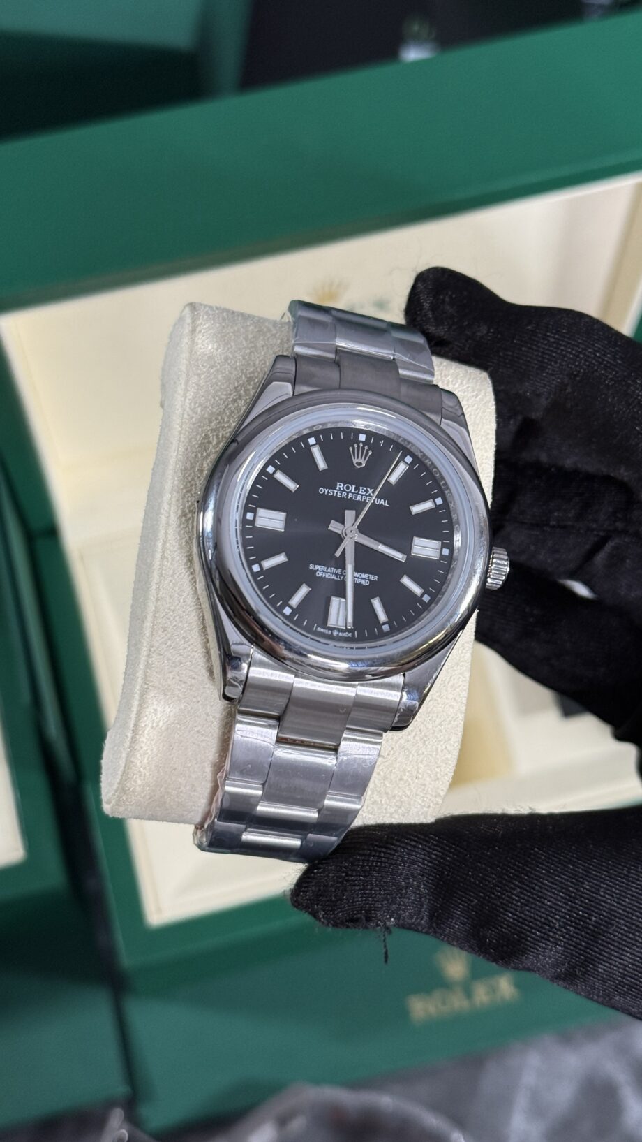 RLX OYST PERP NEGRO 40 MM