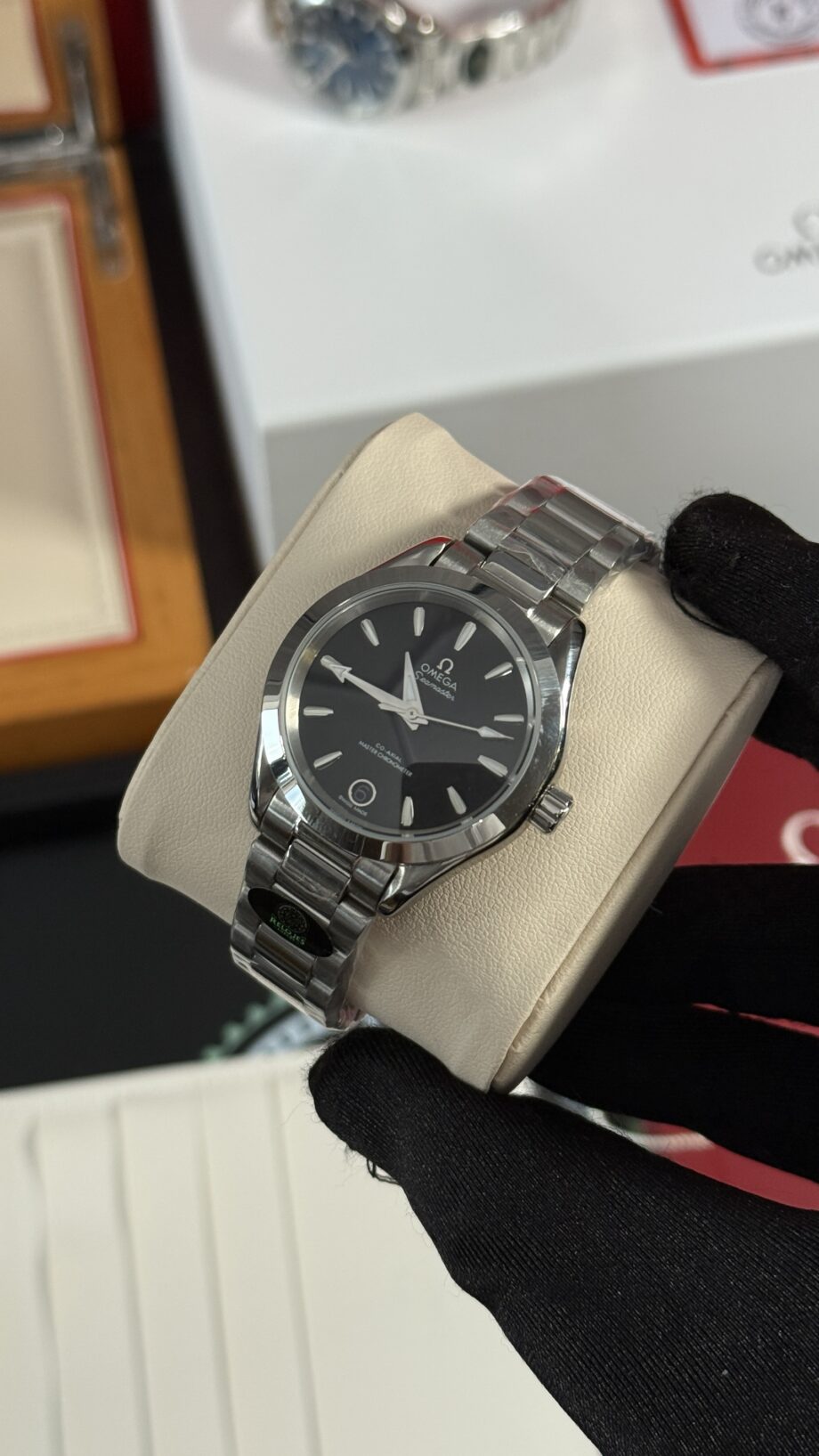 OMG SEAMASTER NEGRO 34mm