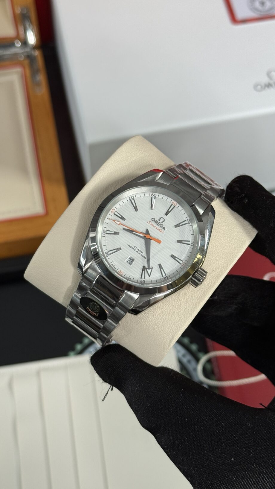OMG seamaster blanco/naranja