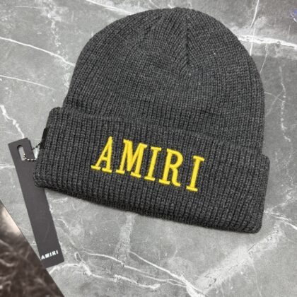 GORRO GRIS AMRI AMARILLO