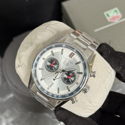 TH CARRERA CHRONOGRAPH PLATA