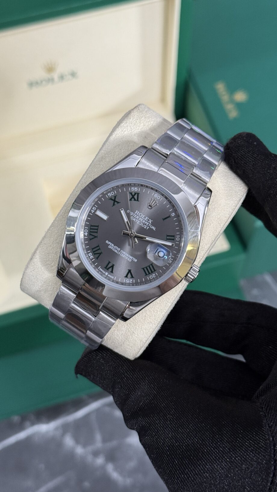 RLX DATEJUST WIMBLEDON LISO